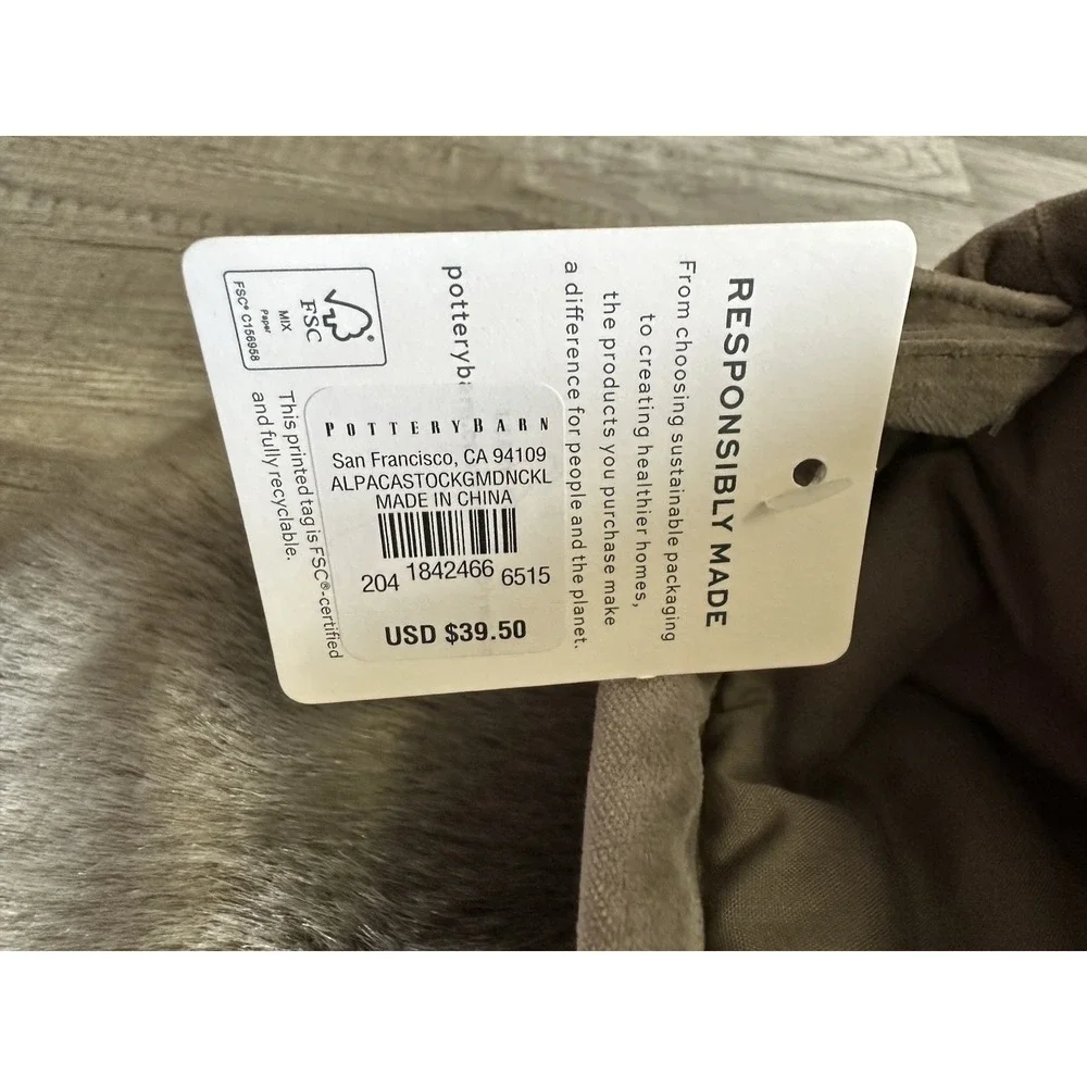 Pottery Barn nwt— smoke